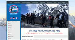 Desktop Screenshot of mountaintravelperu.com