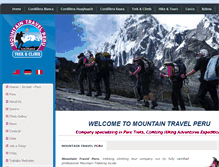 Tablet Screenshot of mountaintravelperu.com